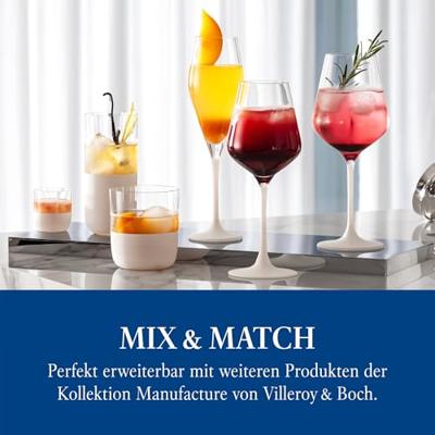 VILLEROY & BOCH - Manufacture Rock Blanc - Borrelglas 0,04l set/4