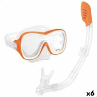 Snorkelbril en -buis voor Kinderen Intex Wave Rider Oranje - thumbnail