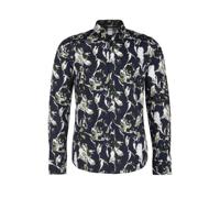 Refill by Shoeby overhemd Dirk met all over print groen - thumbnail