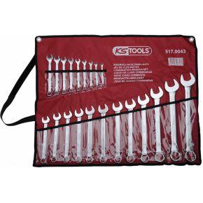 KS Tools 517.0043 5170043 Ring-steeksleutelset 21-delig Sleutelbreedte (metrisch) 32 mm