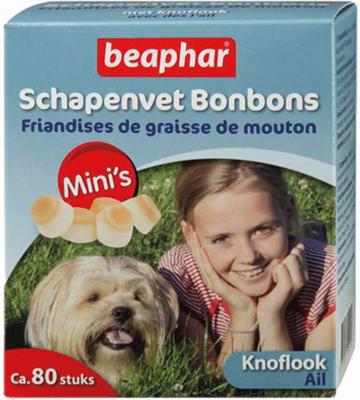 Beaphar Schapenvet Mini bonbons met knoflook voor de hond 1 verpakking