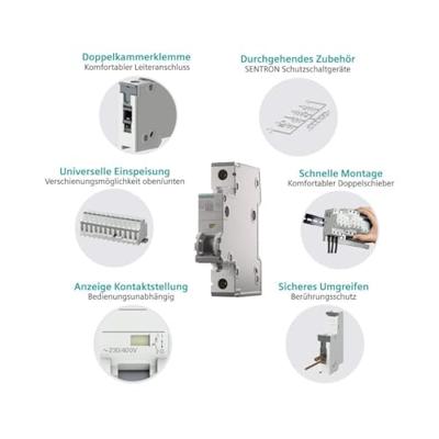 Siemens 5SY43137 5SY4313-7 Zekeringautomaat 13 A 230 V, 400 V Siemens 5SY43137 5SY4313-7 Zekeringautomaat 13 A 230 V, 400 V