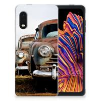 Samsung Xcover Pro Siliconen Hoesje met foto Vintage Auto - thumbnail