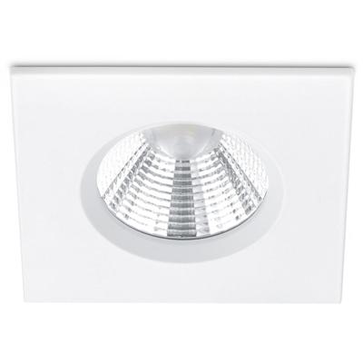LED Inbouwspot 5W Dimbaar IP65 - Warm Wit 3000K - Mat Wit Aluminium