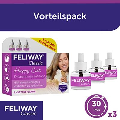 Feliway Classic Verdamper voor de kat 2 x 3 Navullingen Feliway Classic Verdamper voor de kat 2 x 3 Navullingen