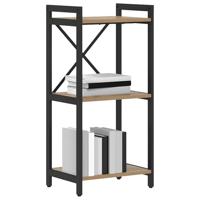 Boekenkast artisanaal eikenkleurig 40 x 30 x 83 cm Bewerkt hout - thumbnail