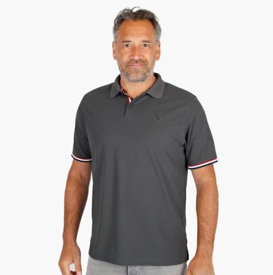 Heren polo Matchplay | Donkergrijs