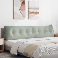 Rugkussen Lichtgrijs 200 x 24 x 50 cm Fluweel - thumbnail