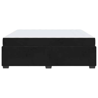 Bedframe met matras Zwart 180 x 200 cm Fluweel