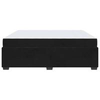 Bedframe met matras Zwart 180 x 200 cm Fluweel - thumbnail