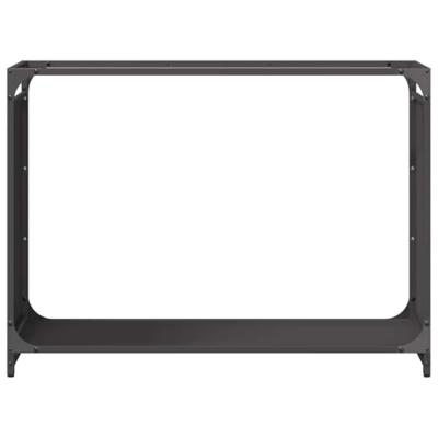 VidaXL Brandhoutrek 90x28x65 cm koudgewalst staal zwart VidaXL Brandhoutrek 90x28x65 cm koudgewalst staal zwart