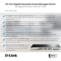 D-Link SmartPro DGS-1510-28X 28-poorts Gigabit smart managed switch - thumbnail