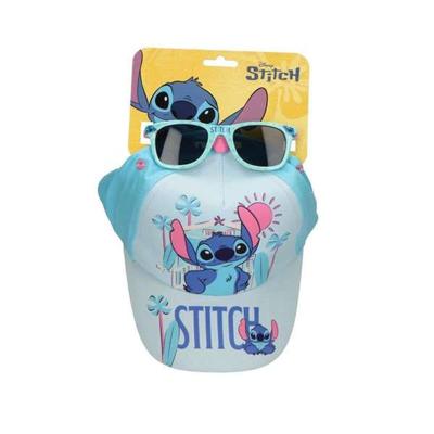 Set van pet en zonnebril Stitch Blauw