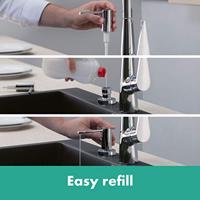 Hansgrohe A51 zeepdispenser 1-gats 500ml onderbouw chroom 40448000 - thumbnail