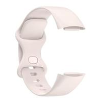 FitBit Charge 5 & 6 Sportbandje met dubbele lus - Maanwit - Maat: L - thumbnail