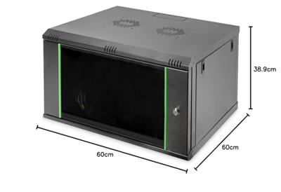 Digitus DN-19 07U-6/6-EC-SW rack 7U Wandrek Zwart - thumbnail