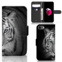 iPhone 7 | 8 | SE (2020) | SE (2022) | Telefoonhoesje | Met pasjeshouder | Tijger - thumbnail