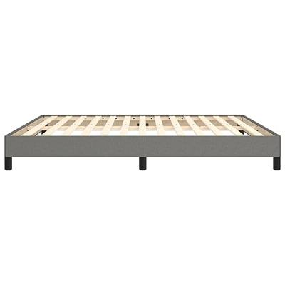 Bedframe zonder matras stof donkergrijs 180x200 cm