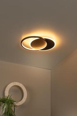 Lucide AXELLE - Plafonnière - Ø 29,5 cm - LED 3 StepDim - 1x24W 2700K - Zwart Lucide AXELLE - Plafonnière - Ø 29,5 cm - LED 3 StepDim - 1x24W 2700K - Zwart