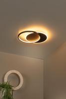 Lucide AXELLE - Plafonnière - Ø 29,5 cm - LED 3 StepDim - 1x24W 2700K - Zwart - thumbnail