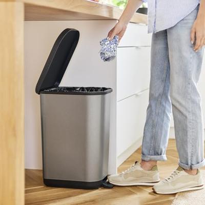 ROTHO Ribo Graphite - prullenbak met pedaal - 35l