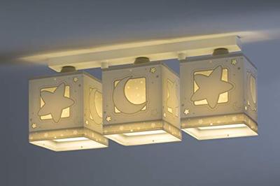 Dalber Kinderkamer plafondlampMoonlight 3-lichts soft grijs - 63233NE
