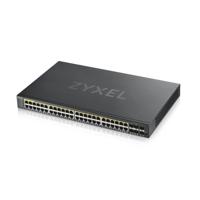 Zyxel 48-poorts hoog aangedreven Gigabit Ethernet PoE+ hybride Cloud Smart Managed Switch (44x RJ-45 + 4X RJ-45/SFP-poorten | 375W 802.3at 802.3af | Metaal | Beperkte levensduur (GS1920-48HPv2) - thumbnail