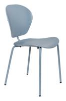 Zuiver Eetkamerstoel 'The Ocean' Gerecycled kunststof, kleur Ocean Blue - thumbnail