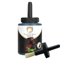 Excellent Horse Hoof Oil Black with brush 500 ml - thumbnail