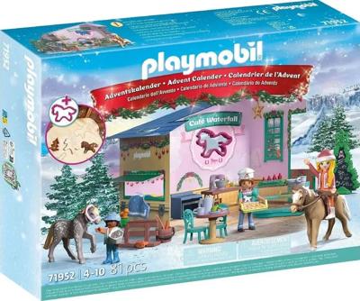 Playmobil 71952 Kerst Bak Adventskalender, Adventskalenders, Paarden van de Waterval, 81 stukjes, Leeftijd 4+ Playmobil 71952 Kerst Bak Adventskalender, Adventskalenders, Paarden van de Waterval, 81 stukjes, Leeftijd 4+