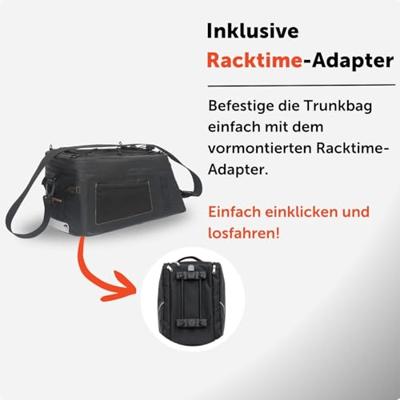 New looxs varo trunkbag - waterdichte schoudertas, zwart