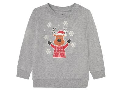 Jongens sweater met lange mouwen (110/116, Grijs)