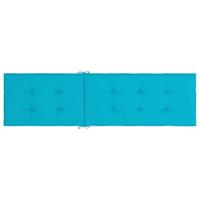 VidaXL Terrasstoelkussen oxford stof turquoise - thumbnail