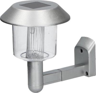 Grundig wandlamp solar led 14 x 9,5 x 12 cm staal zilver