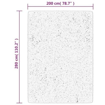 VidaXL Vloerkleed pamplona shaggy hoogpolig modern 200x280 cm grijs