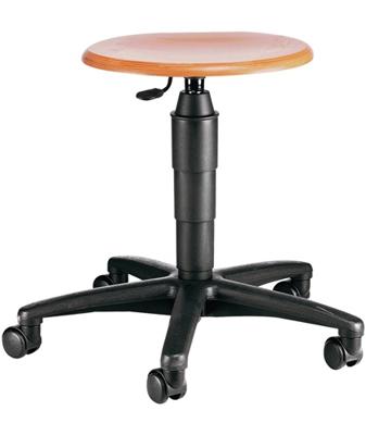 Topstar Draaikruk | met wielen | beukenhout natuur | zithoogteverstelling 420-550 mm | 1 stuk - 72260 HO 1 H 72260 HO 1 H