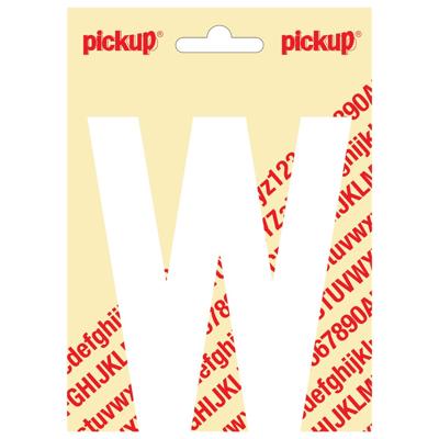 Plakletter Nobel Sticker witte letter W wit Pickup - Pickup
