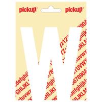 Plakletter Nobel Sticker witte letter W wit Pickup - Pickup - thumbnail