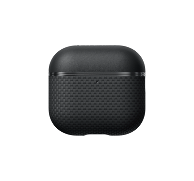 Pitaka Aramid fiber hoesje AirPods 4 - Black/Grey Pitaka Aramid fiber hoesje AirPods 4 - Black/Grey