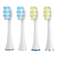 4 STKS D903/D904 vervangende borstelkoppen voor Mornwel D01 (wit) - thumbnail