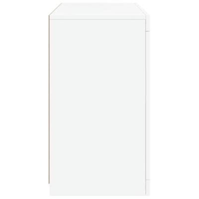 Dressoir met LED-verlichting 60,5x37x67 cm wit