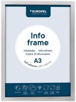 Europel zelfklevend kader ft A3, zilver, pak van 2 stuks - thumbnail