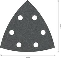 Bosch Accessories Best for Stone 2608605193 Deltaschuurpapier Met klittenband, Geperforeerd Korrelgrootte (num) 100 Hoekmaat 93 mm 5 stuk(s) - thumbnail
