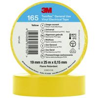 3M Temflex™ 165 165YL6E Isolatietape Temflex 165 Geel (l x b) 25 m x 19 mm 1 stuk(s) - thumbnail