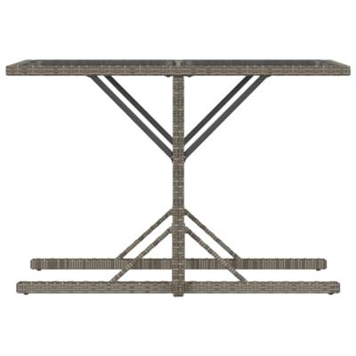 3-delige Bistroset met kussens poly rattan grijs 3-delige Bistroset met kussens poly rattan grijs