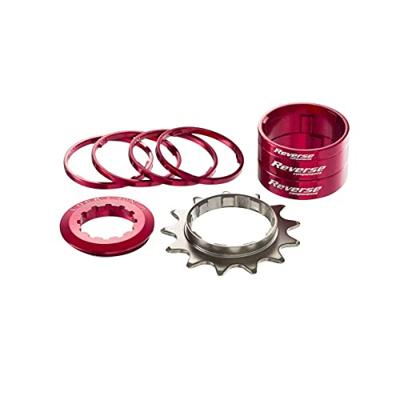 Reverse Single Speed conversie kit 13t Rood Reverse Single Speed conversie kit 13t Rood