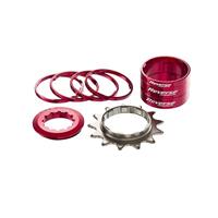 Reverse Single Speed conversie kit 13t Rood - thumbnail