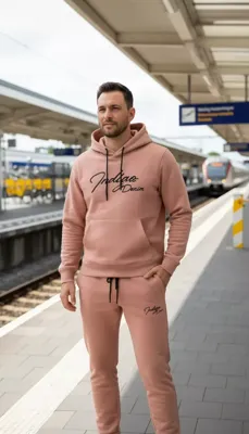 Indigo Denim - Joggingpak Heren Dames - Roze