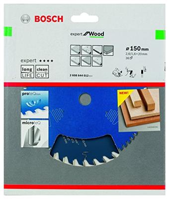 Bosch Accessories Expert for Wood 2608644012 Cirkelzaagblad 150 x 20 x 1.6 mm Aantal tanden: 36 1 stuk(s) Bosch Accessories Expert for Wood 2608644012 Cirkelzaagblad 150 x 20 x 1.6 mm Aantal tanden: 36 1 stuk(s)
