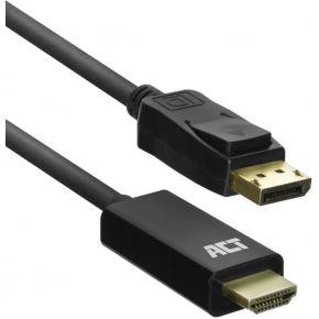 ACT DisplayPort naar HDMI adapterkabel, 1,8 m ACT DisplayPort naar HDMI adapterkabel, 1,8 m